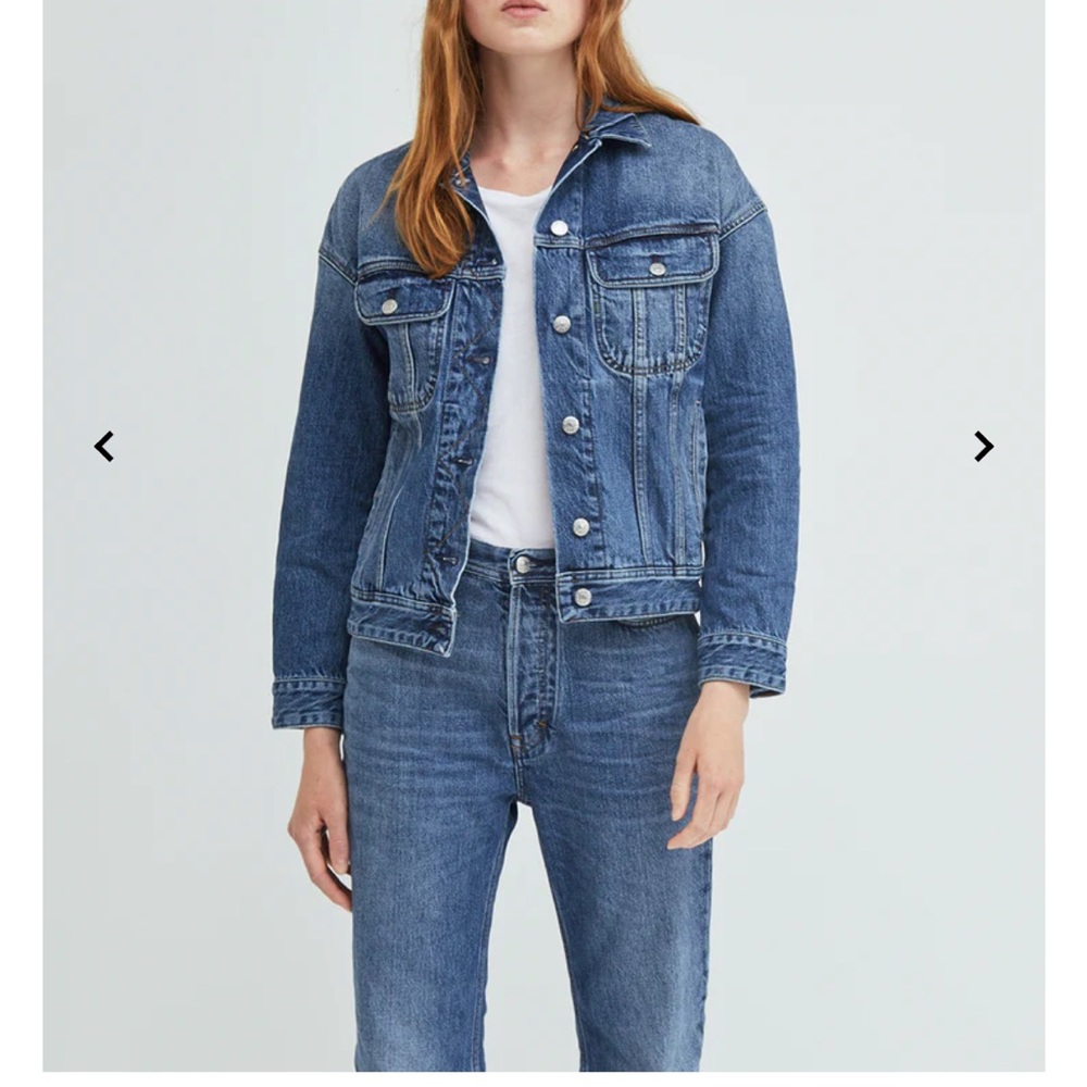 Acne Studios Lamp Mid Blue Denim Jacket Size 34